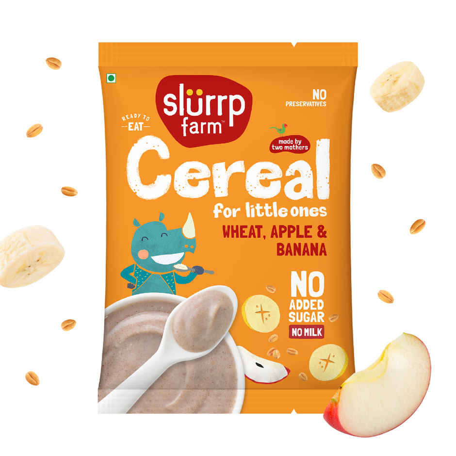 Slurrp Farm Cereal For Little Ones | Wheat Apple & Banana