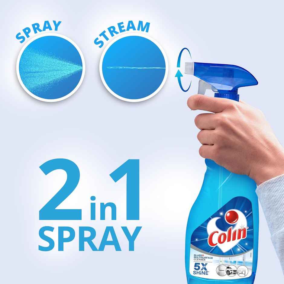 Colin Glass Cleaner & Surface Cleaner Liquid Spray