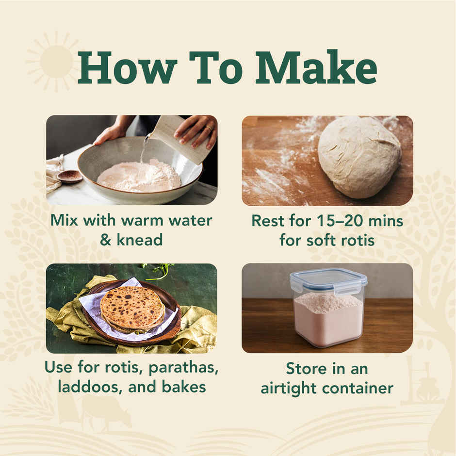 Anveshan Cold-Pressed Khapli Atta | High Dietary Fiber for Easy Digestion