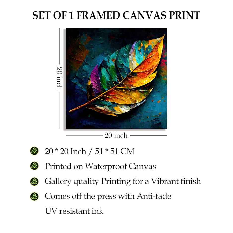 Indianara Modern Canvas Painting for wall decoration | 20 x 20 inch - 10406