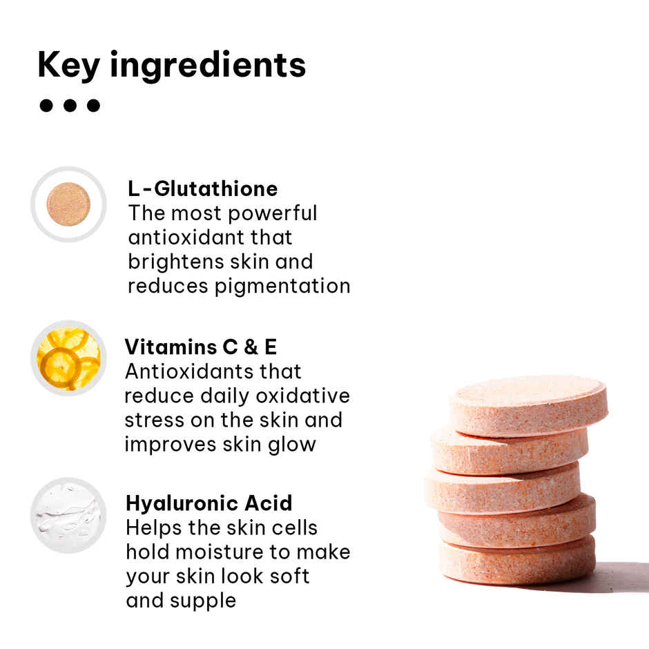 hk vitals Glutathione (Orange, 15 Effervescent Tablets)