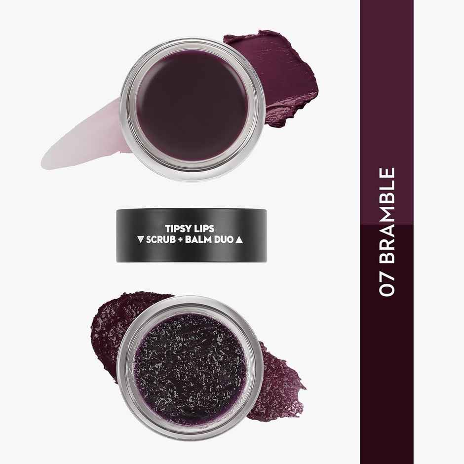 SUGAR Cosmetics Tipsy Lips Scrub + Balm Duo - 07 Bramble