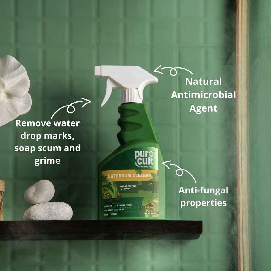 Pure Cult Sweet Orange & Lemon Essential Oil Bathroom Cleaner