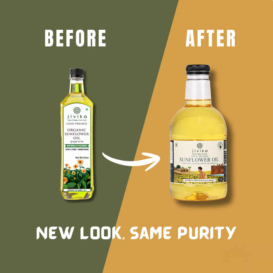 Jivika Sunflower Cold Pressed Oil | Healthy Cooking Oil