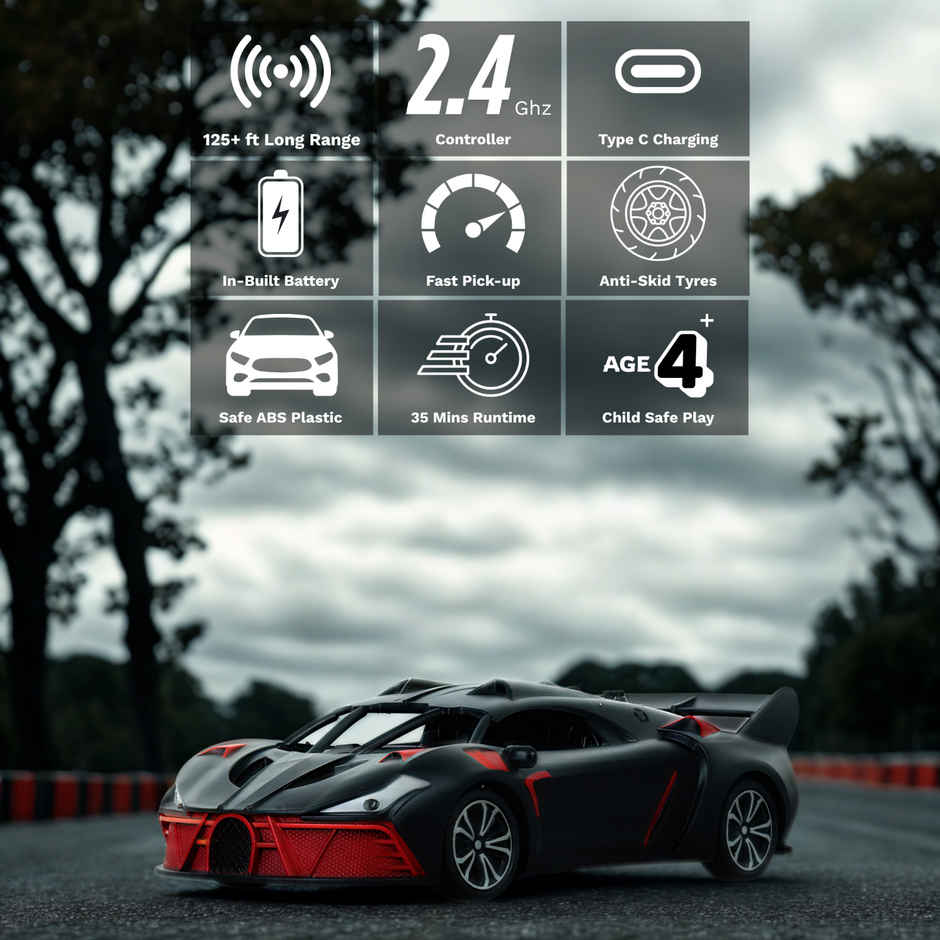 Frendo Hi Speed RC Car | Bug Black Matt