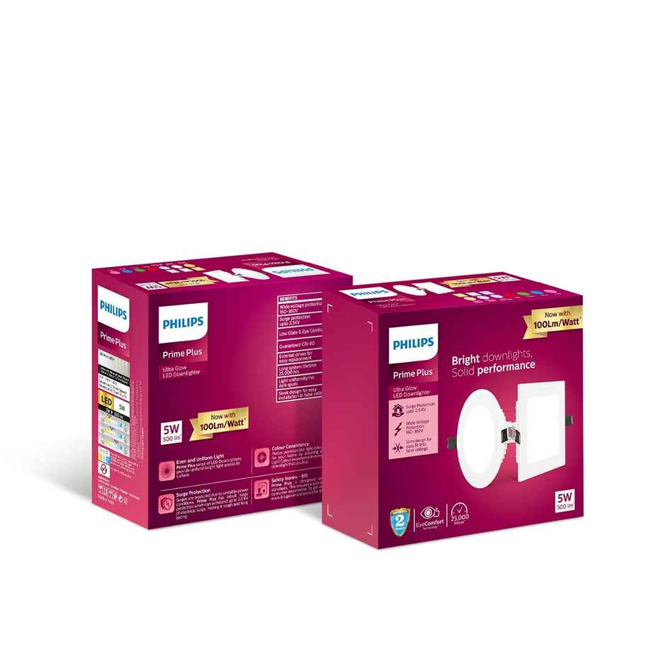 Philips Led 5W Round Ap Plus Ultraglow Led Dl(Ww)