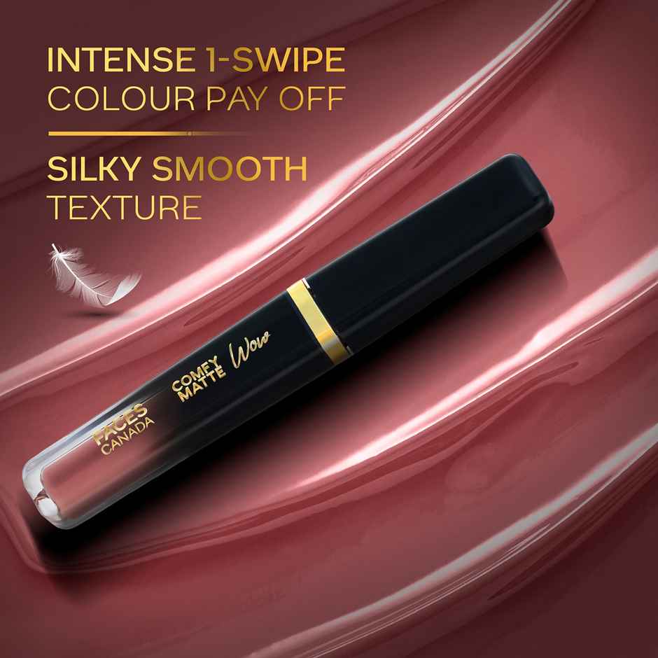 FACES CANADA Comfy Matte Wow Liquid Lipstick - The Bold Edit | Cocoa Crush 07 + Maroon Maven 05