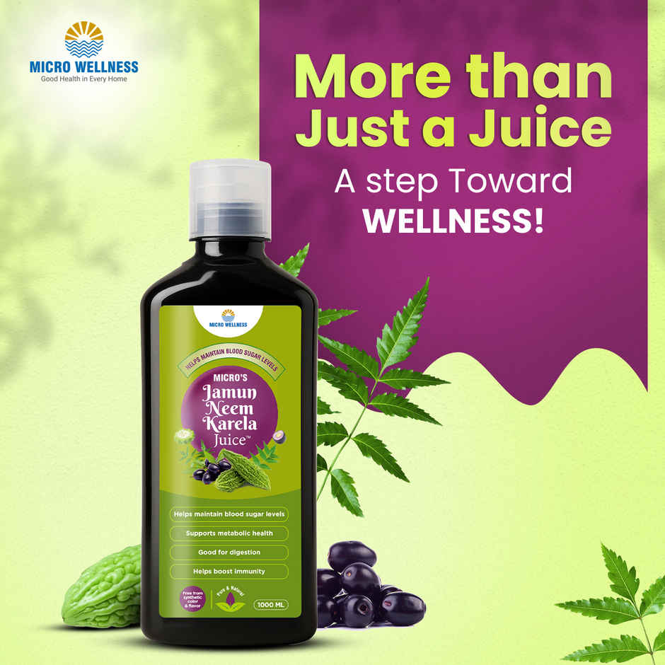 Micro Wellness Jamun Neem Karela Juice
