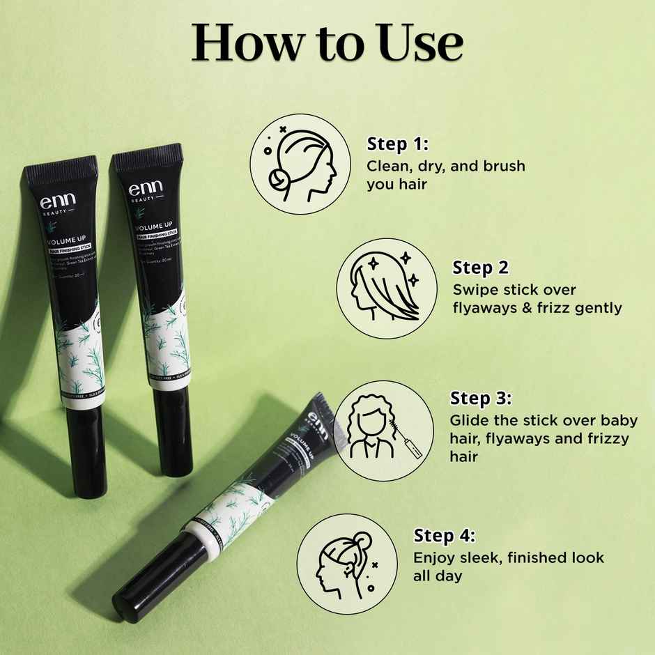 ENN Beauty Volume Up Hair Finishing Stick | Frizzy Flyaway Baby Hair Fixer | 2% Redensyl & Rosemary