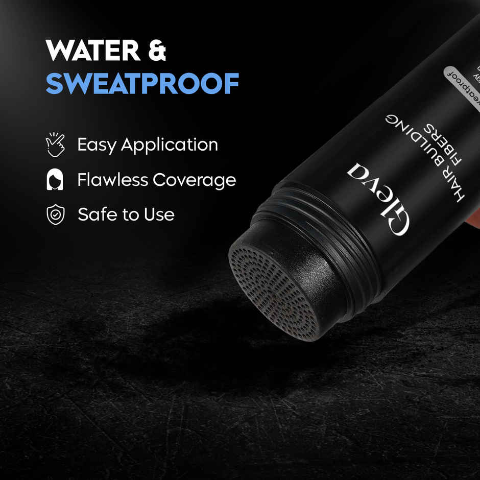 Gleva Hair Building Fibres Hair Powder | Black