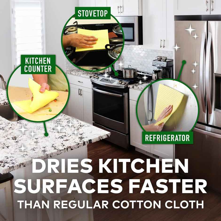 Sparkmate By Crystal Sponge Wipes Set Of 3