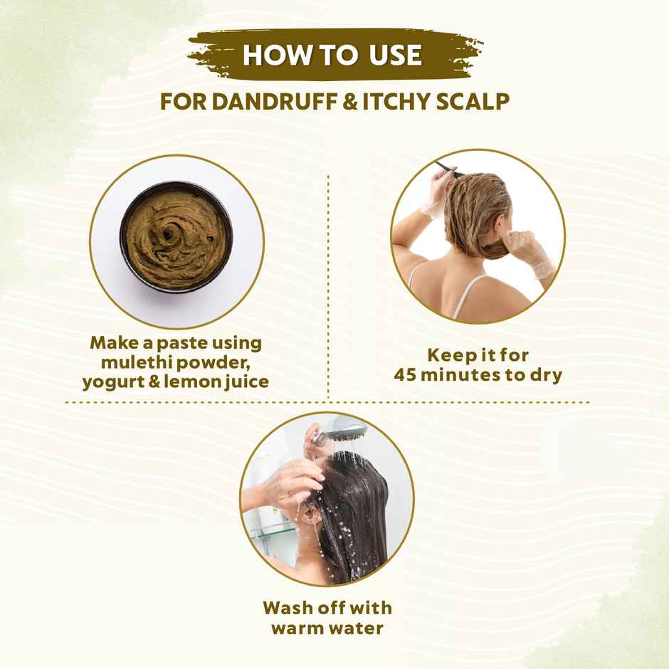 Bio Organic Natural Mulethi Powder by Indus Valley for Hair Fall Control&Glowing Skin DIY Face Pack