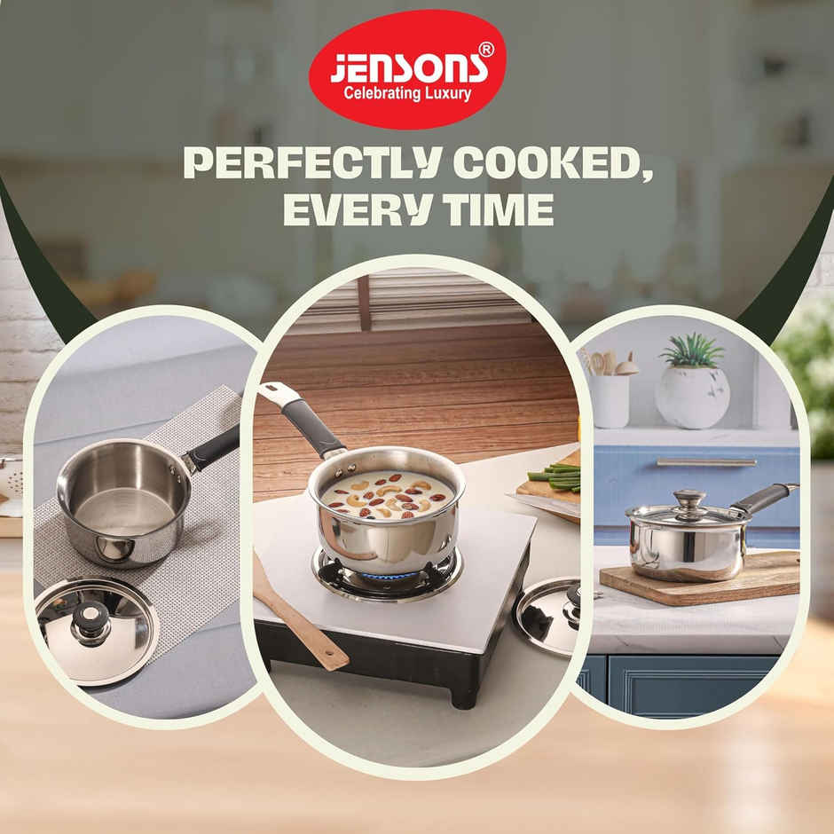 Jensons Induction Friendly Saucepan | 13 Inch | Lid Not Included