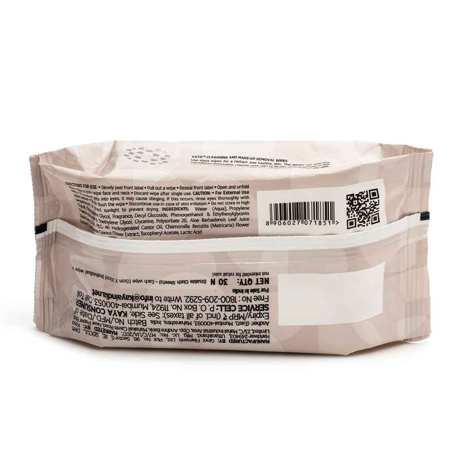 Kaya Clinic Everyday Cleansing Wipes | Cleansing | Intense Hydration Wipes | 30 Pulls Per Pack