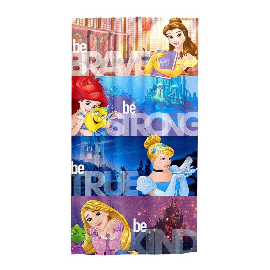 Sassoon Disney Princess Cotton Bath Towel For Kids | Multi | 60 x 120 cm