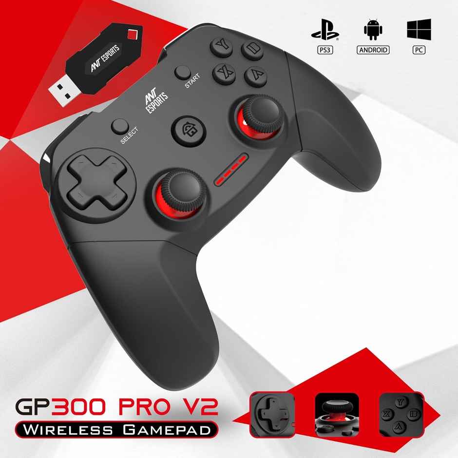 Ant Esports Gp300 Pro V2 Wireless Gaming Controller, For Pc & Laptop(Windows 10/8 /7 Xp, Steam)