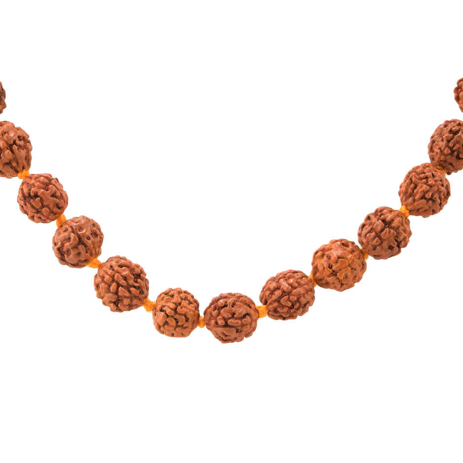 Panchmukhi Rudraksha Mala | 4 mm | Polished | Meditation & Personal Growth | Pujashree