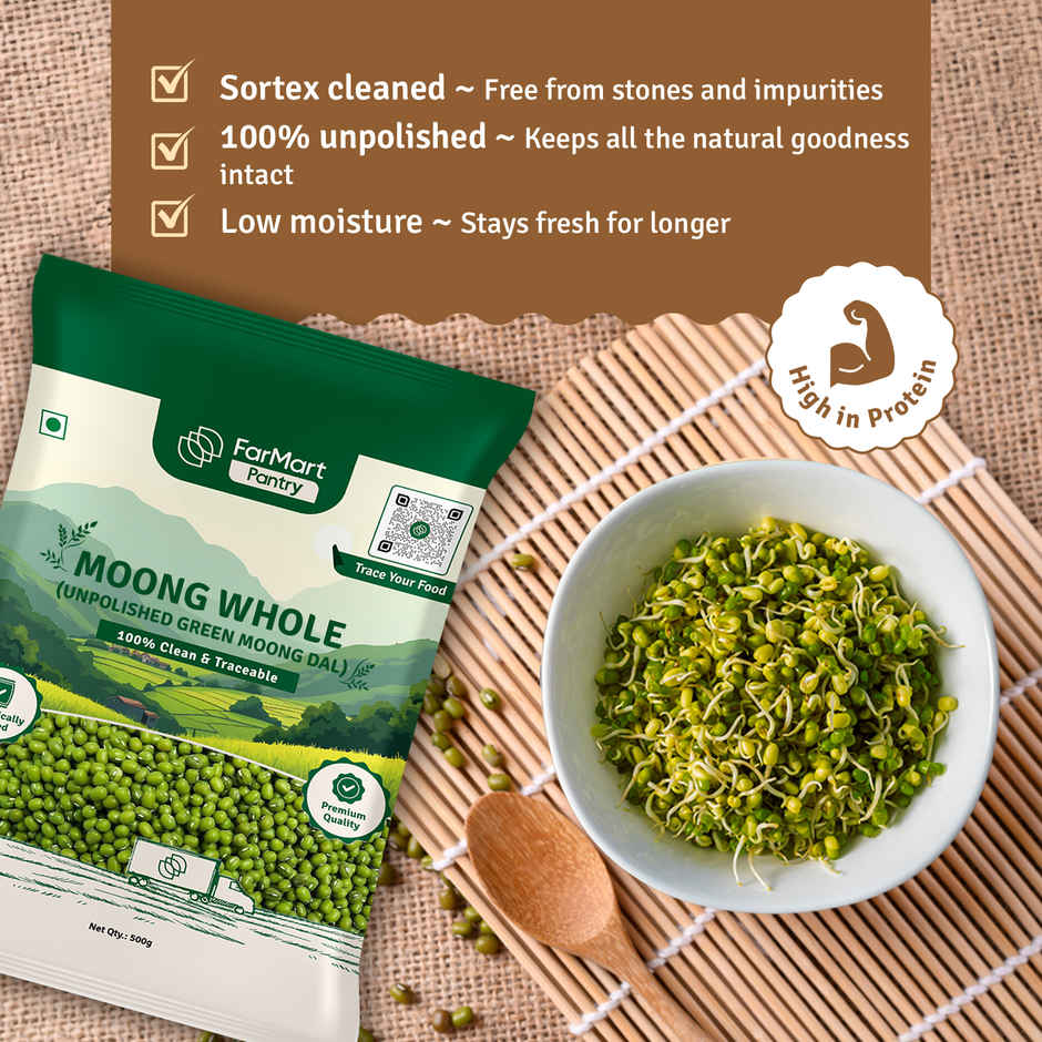 Farmart Pantry Moong Whole