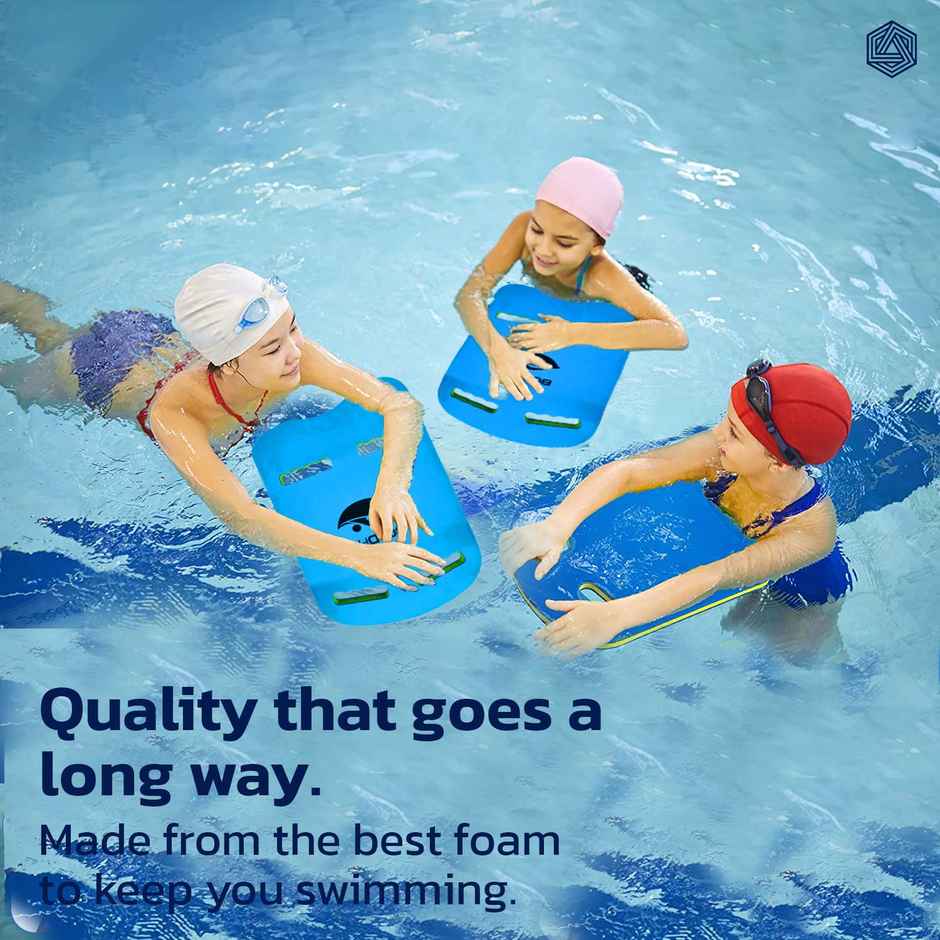 Boldfit Kick Board For Swimming Sports Swimming Floats For Adults-Kids Blue Yellow