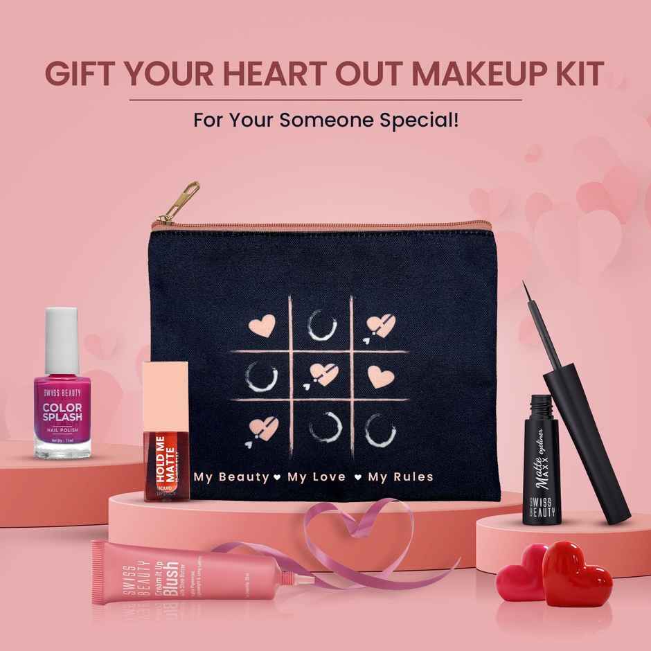 Swiss Beauty Gift Your Heart Out Makeup Kit | With 4 Makeup Essentials