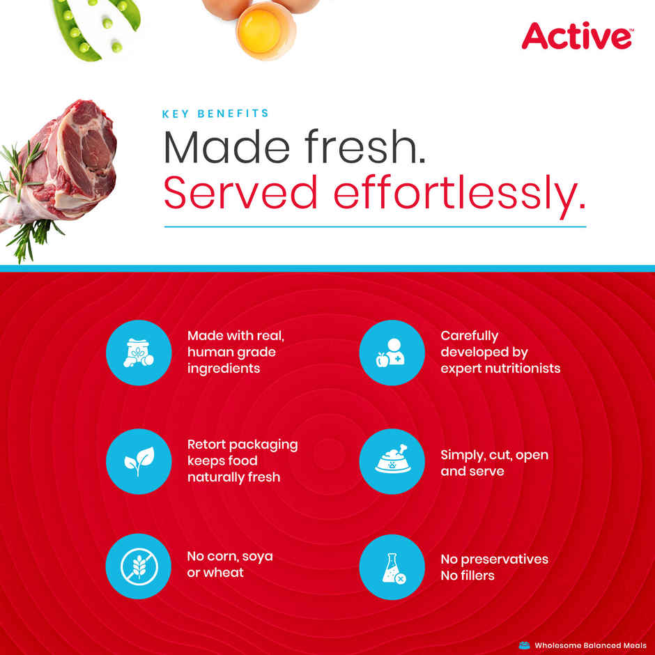 Active Real Mutton Biryani Dog Fresh Food