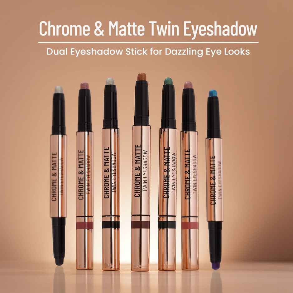 Swiss Beauty Chrome & Matte Twin Eyeshadow - 04 Autumm Break