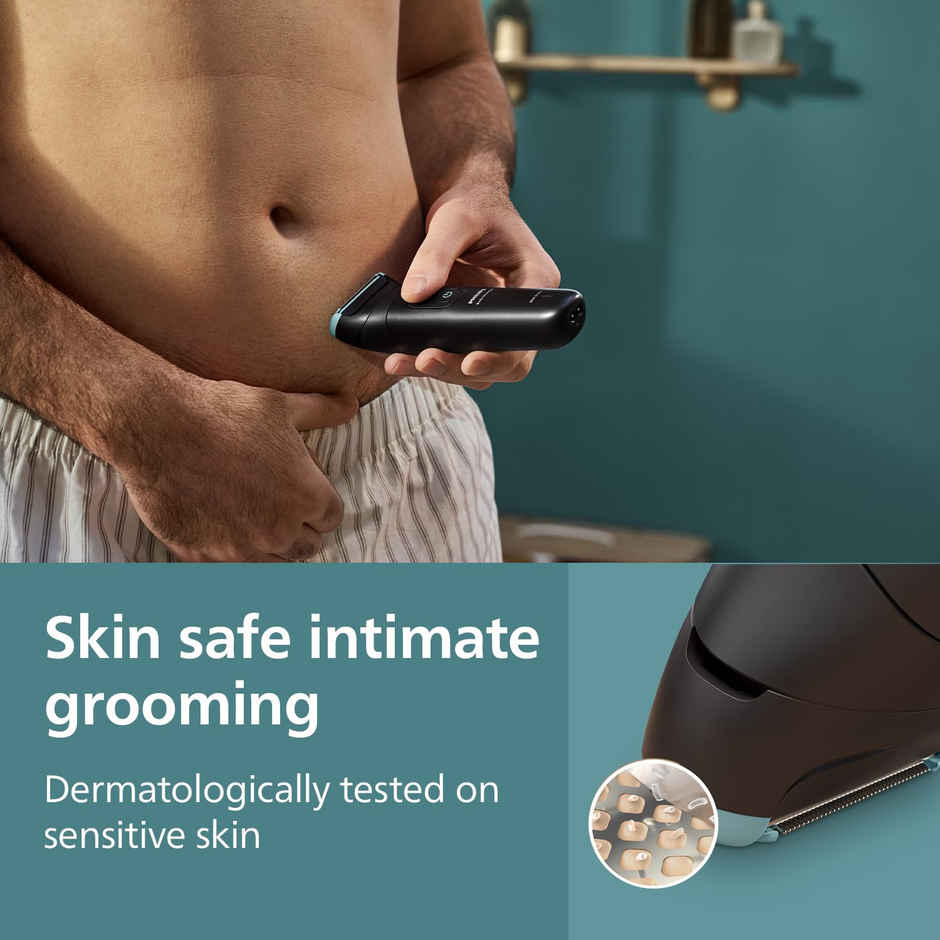 Philips BG5475/15 Body Trimmer for Men, Skin-Safe Grooming, 100 Min Runtime