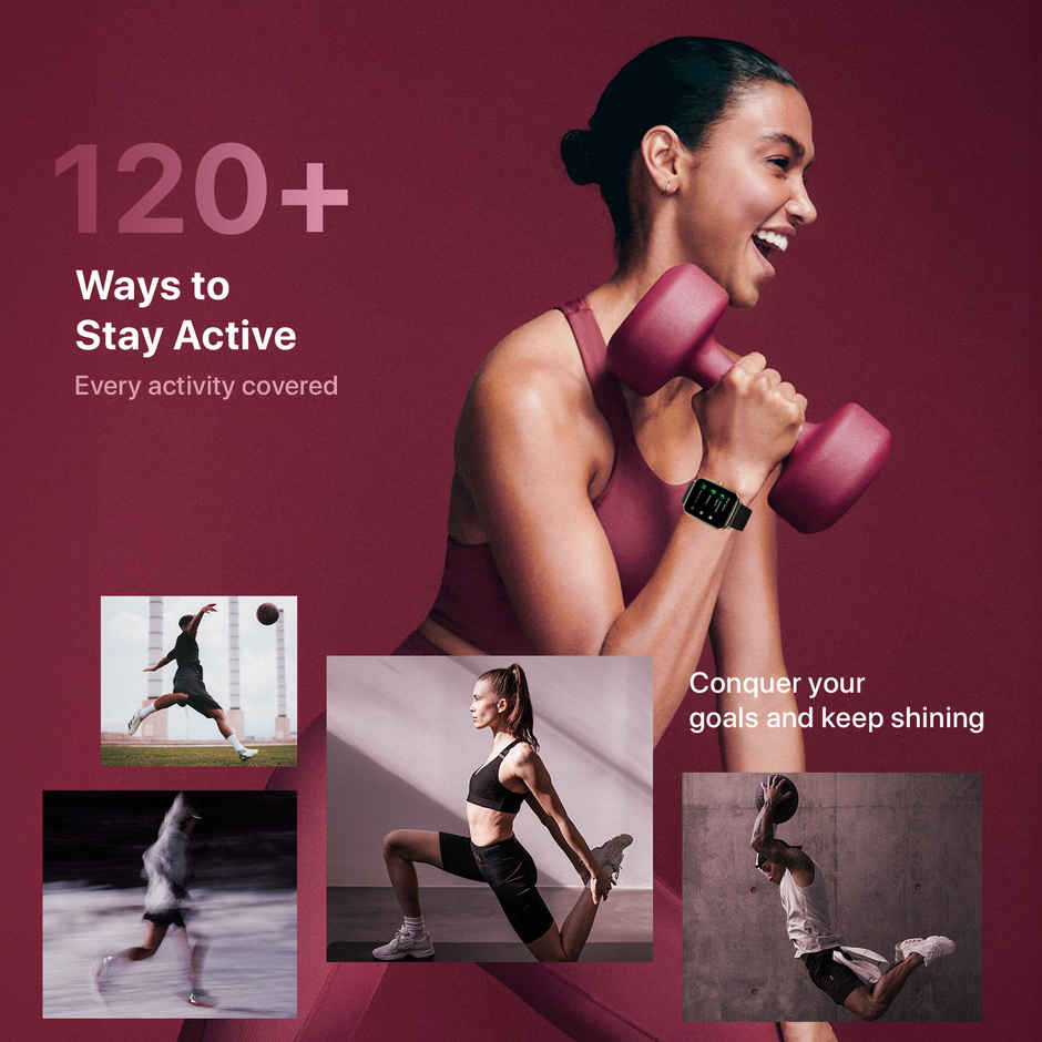 Fire-Boltt Ninja Call Pro Plus 1.83 Tft Bt Calling Smart Watch - Wine New