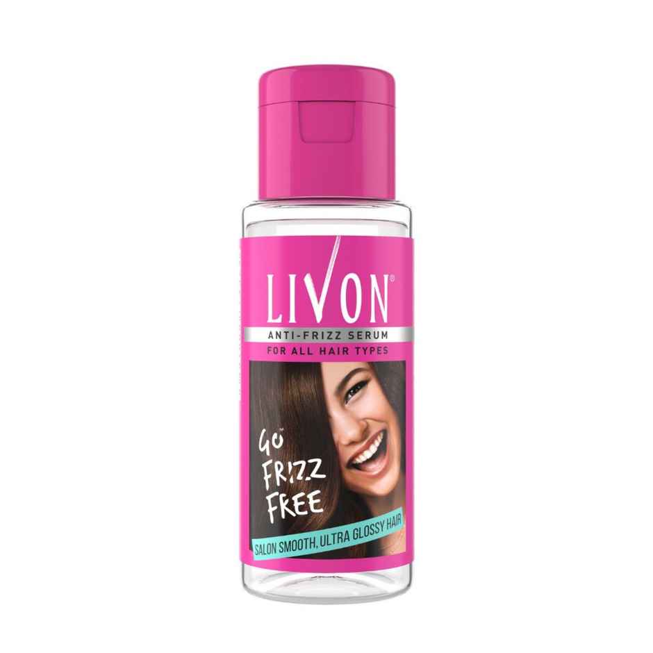 Livon Anti-Frizz Serum | Frizz-free, Smooth Hair | with Argan Oil & Vitamin E