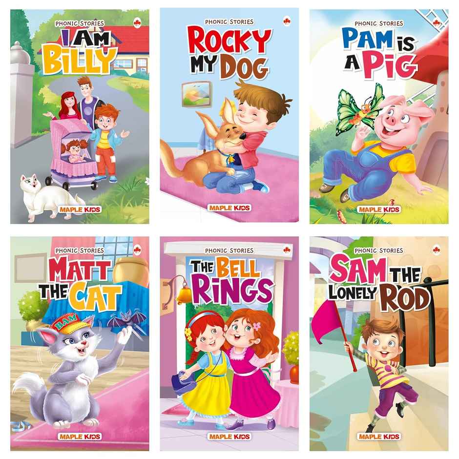 Phonic Reader (Illustrated) (Set of 6 Books) - Story Books for Kids