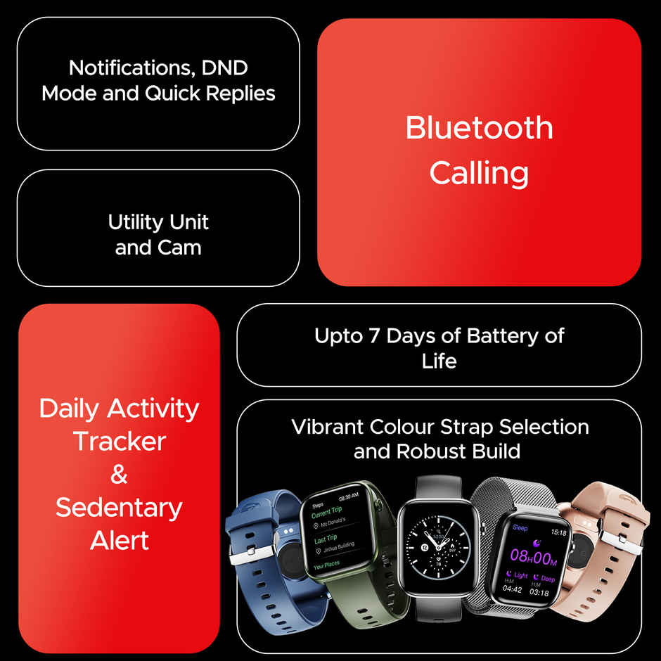 boAt Storm Call 3 Smartwatch | 1.83" Display | BT Calling - Mint Blue