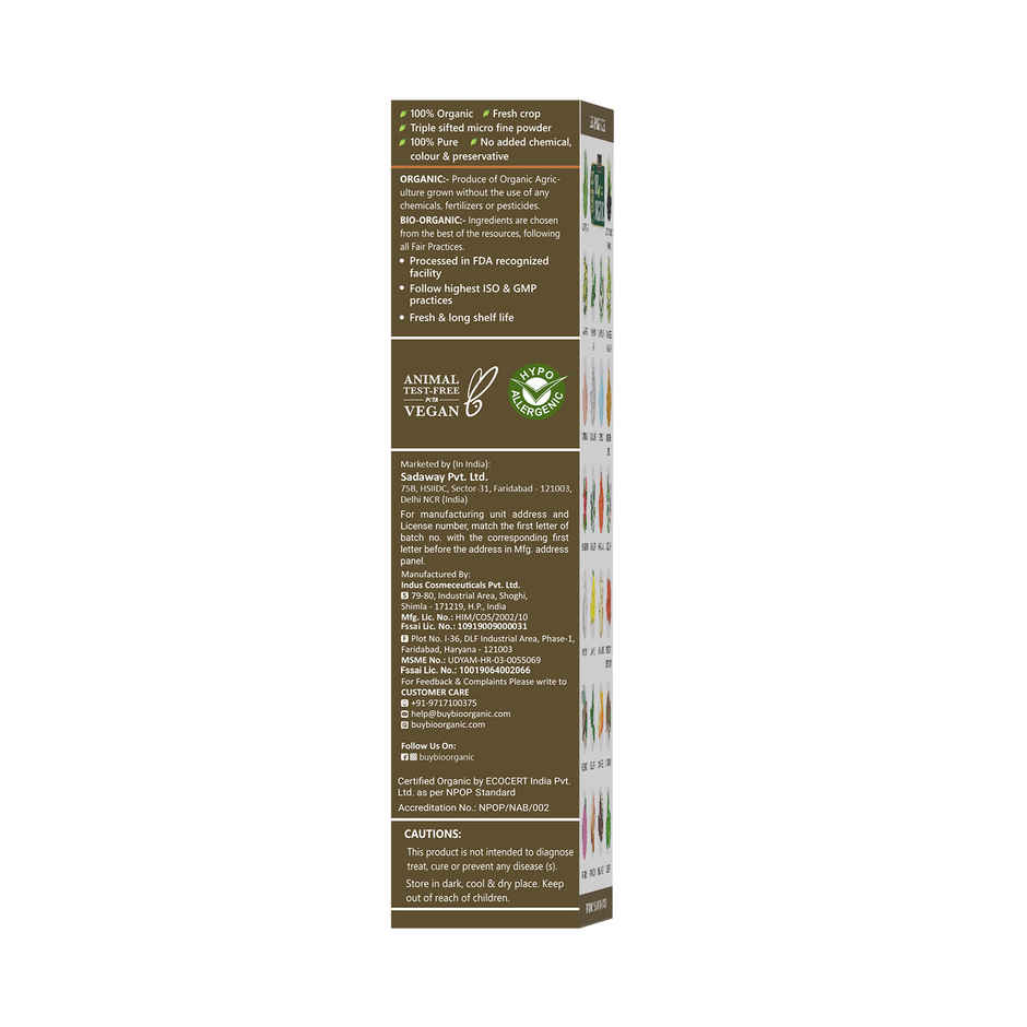 Bio Organic Natural Mulethi Powder by Indus Valley for Hair Fall Control&Glowing Skin DIY Face Pack