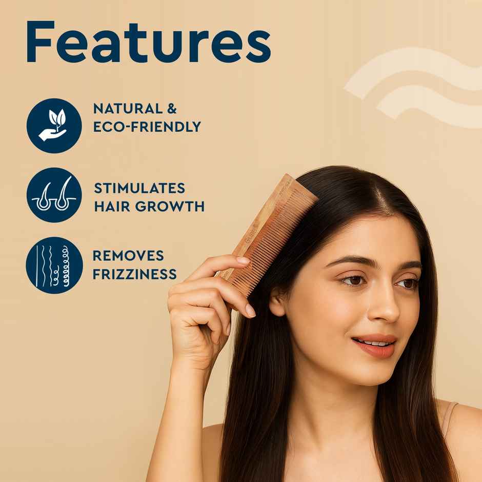 GUBB All Purpose Neem Wood Comb