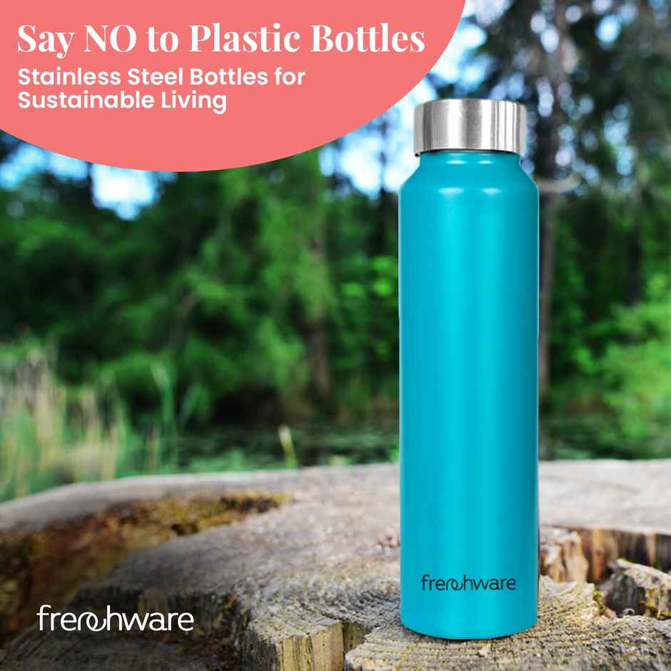 Frenchware Premium 1 L Stainless Steel Water Bottle, Scratch | Resistant, Rust | Free | Turquoise
