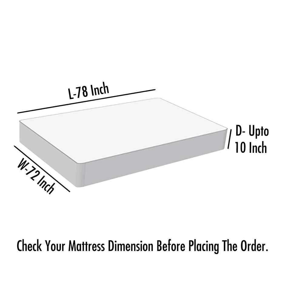 Dream Care Water Proof Terry Cloth Fitted Mattress Protector 78x72 Inch for Double Bed King Size