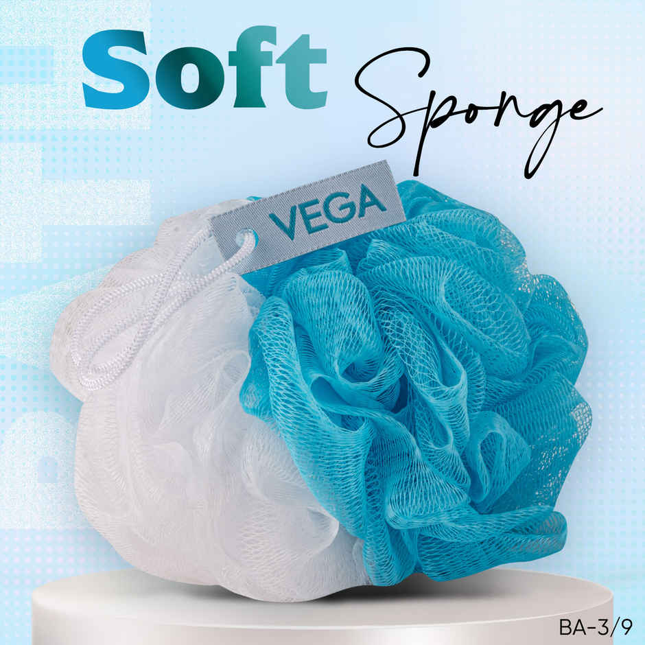 VEGA Soft Sponge for Men and Women, (BA-3/9) | Assorted