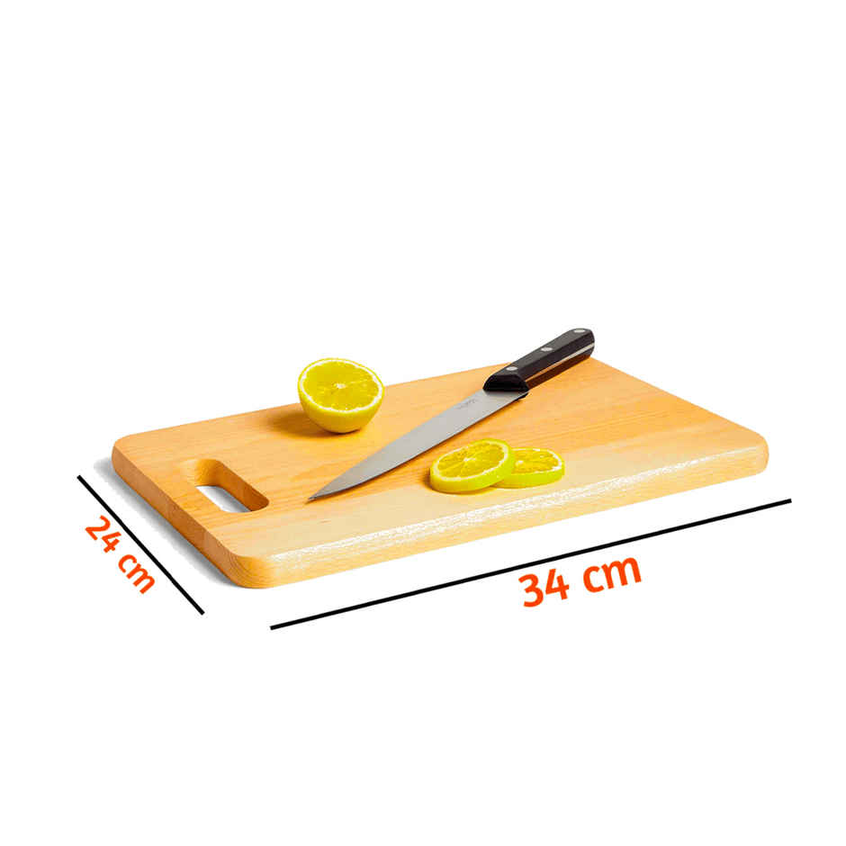 Bulfyss Large Natural Bamboo Wood Chopping Cutting Board for Kitchen Vegetables