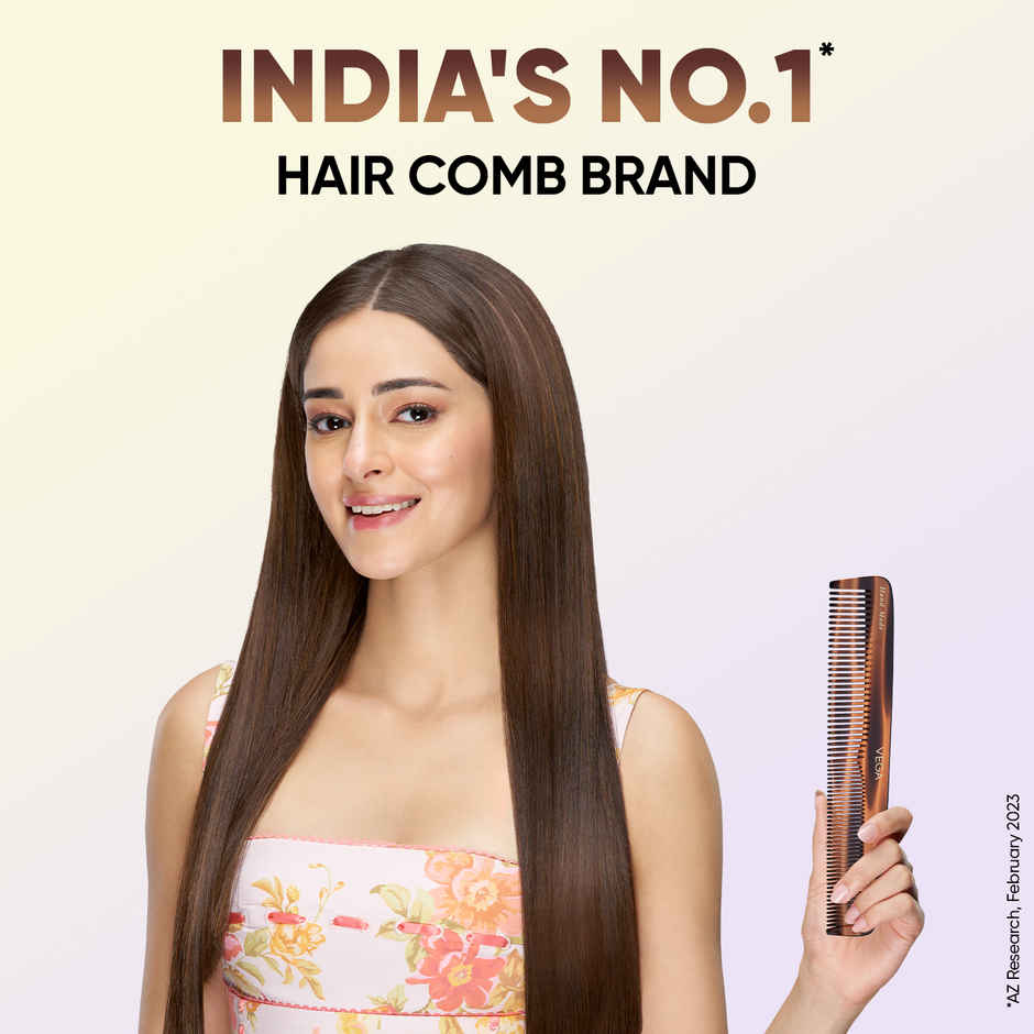 Vega Handcrafted Graduated Dressing Hair Comb made with Cellulose Acetate for Men & Women (HMC-32D)