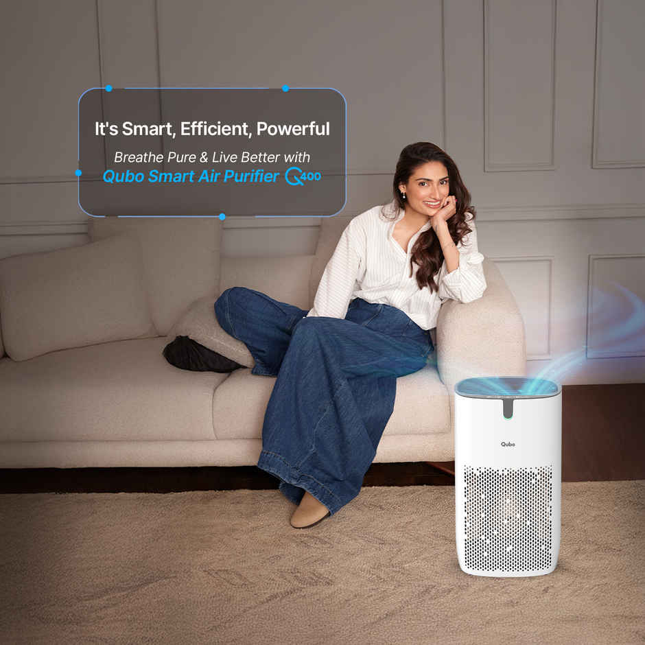Qubo Q400 Smart Air Purifier with HEPA 13 Filter |White, 35W