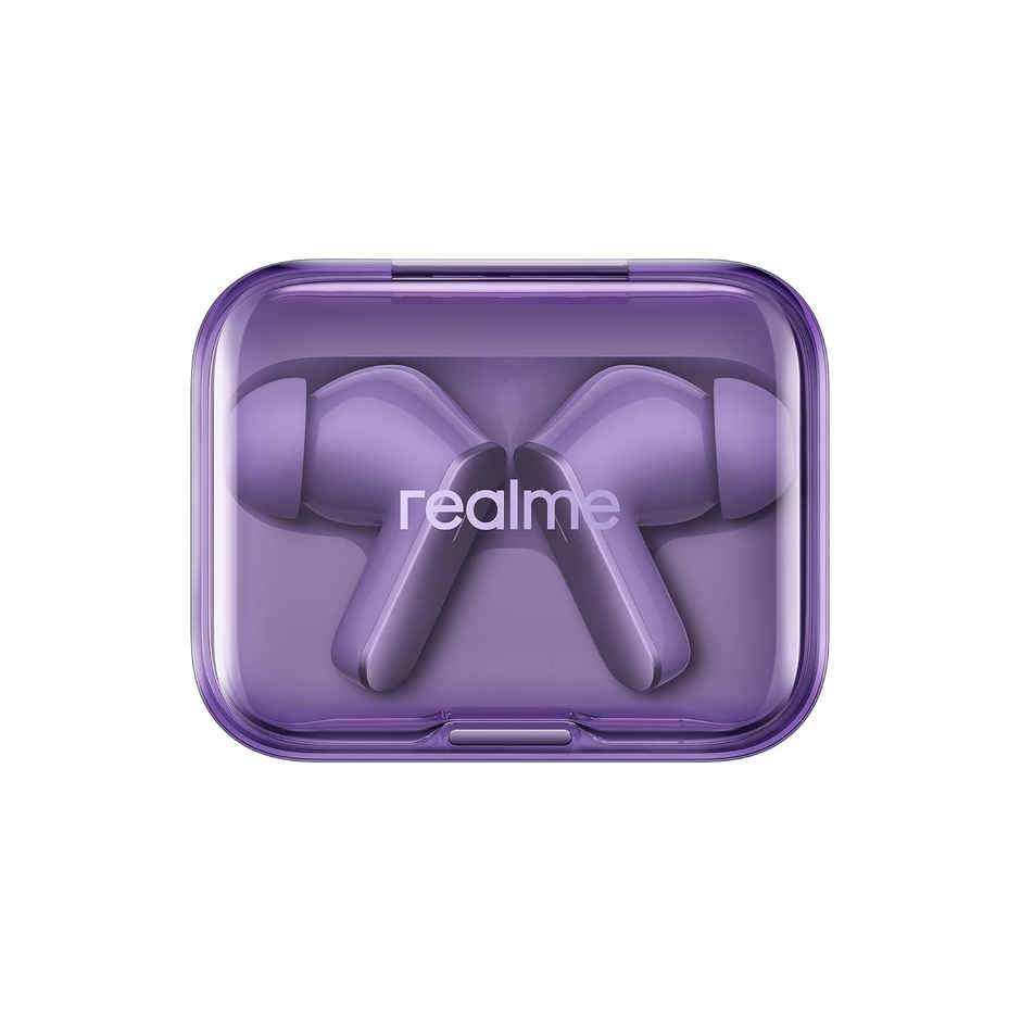 Realme Ear Buds Air 7 | 12.4mm Bass, 52H Playtime, 52dB ANC, 6 Mic ENC, Low Latency | Lavender