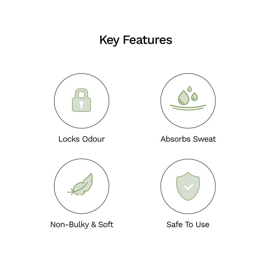 Pee Safe Disposable Underarm Sweat Pads | Absorb Sweats & Bad odours - Straight