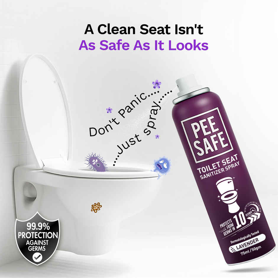 Pee Safe Toilet Seat Sanitizer Spray (Lavender)