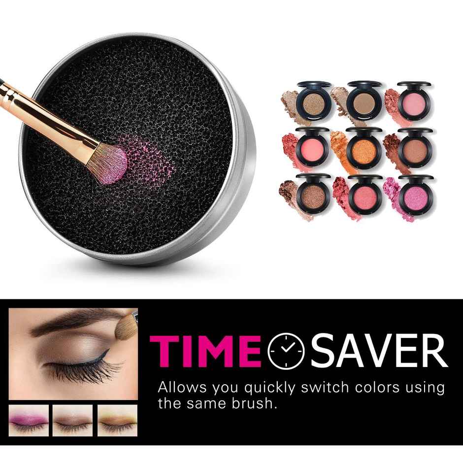 Bronson Professional Makeup Brush Cleaner Sponge Tin Quick cleaning with Powder Colour Removal