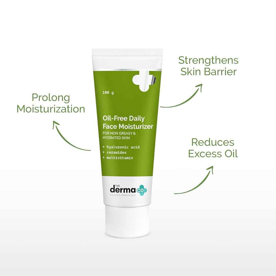 The Derma Co Oil-free Daily Face Moisturizer With Hyaluronic Acid Ceramides For Hydrated Skin