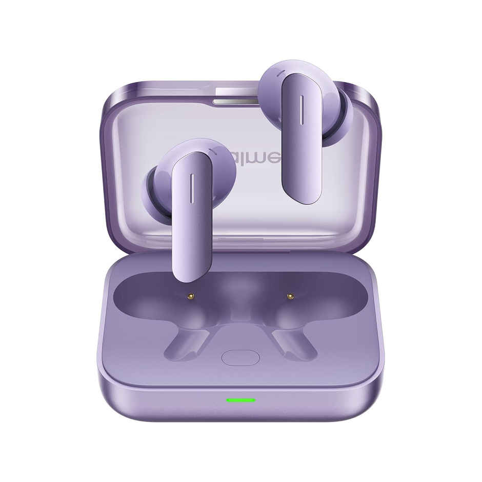 Realme Ear Buds Air 7 | 12.4mm Bass, 52H Playtime, 52dB ANC, 6 Mic ENC, Low Latency | Lavender