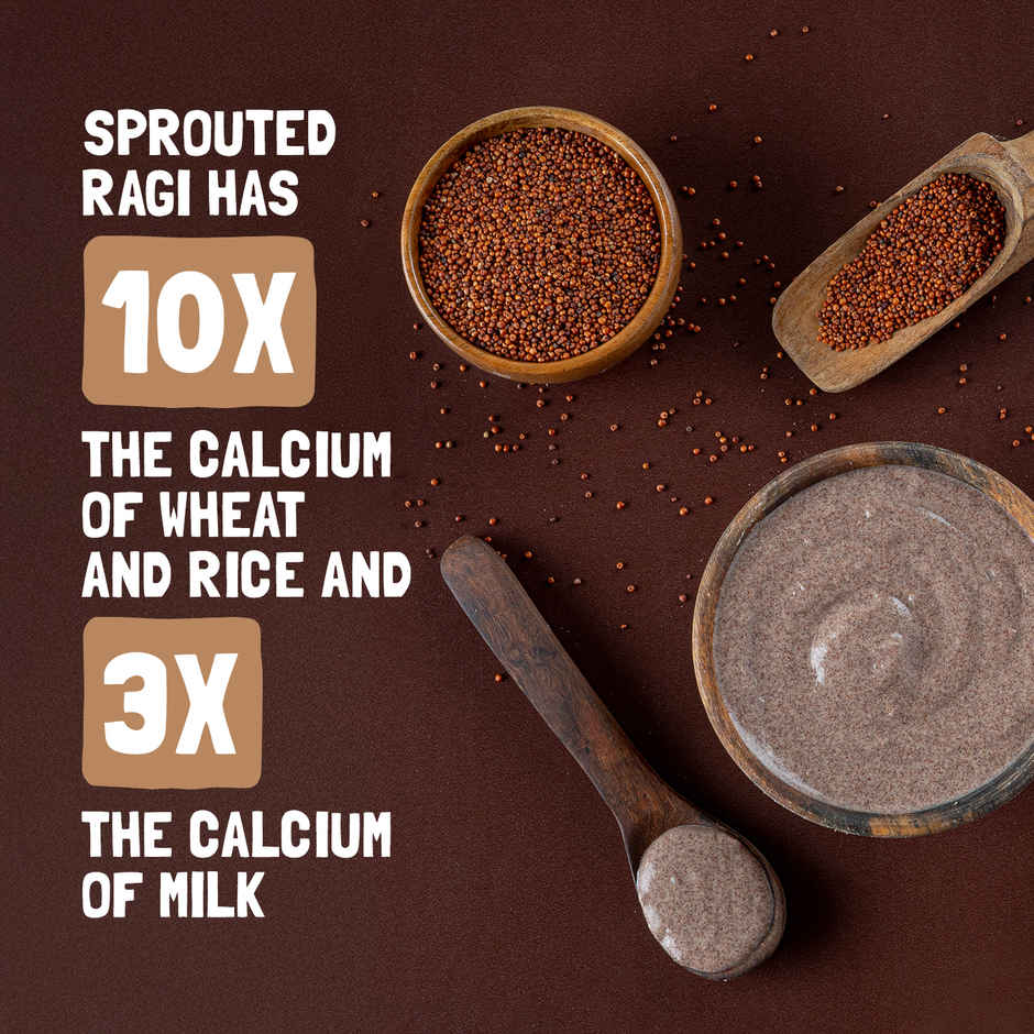 Slurrp Farm No Added Sugar | No Salt | Sprouted Ragi Powder | No Milk
