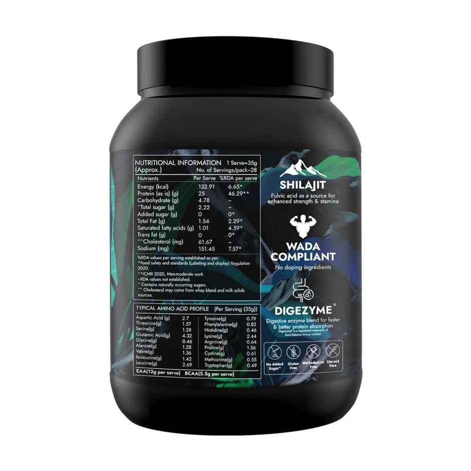 Kapiva Him Foods Testofuel Shilajit Whey Fast Absorb Protein - Chocolate Flavor