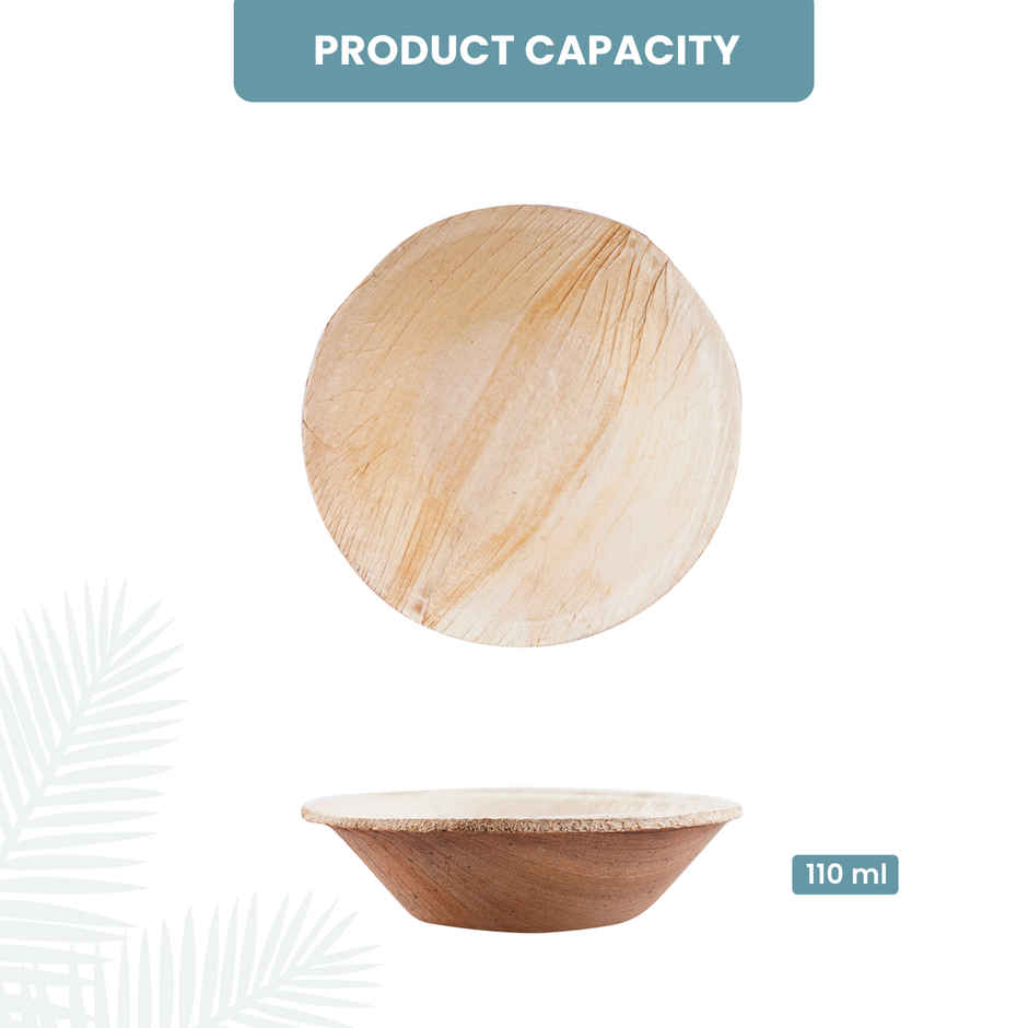 Areca Round Bowl | 4 inch | Pack of 10 | BAY6