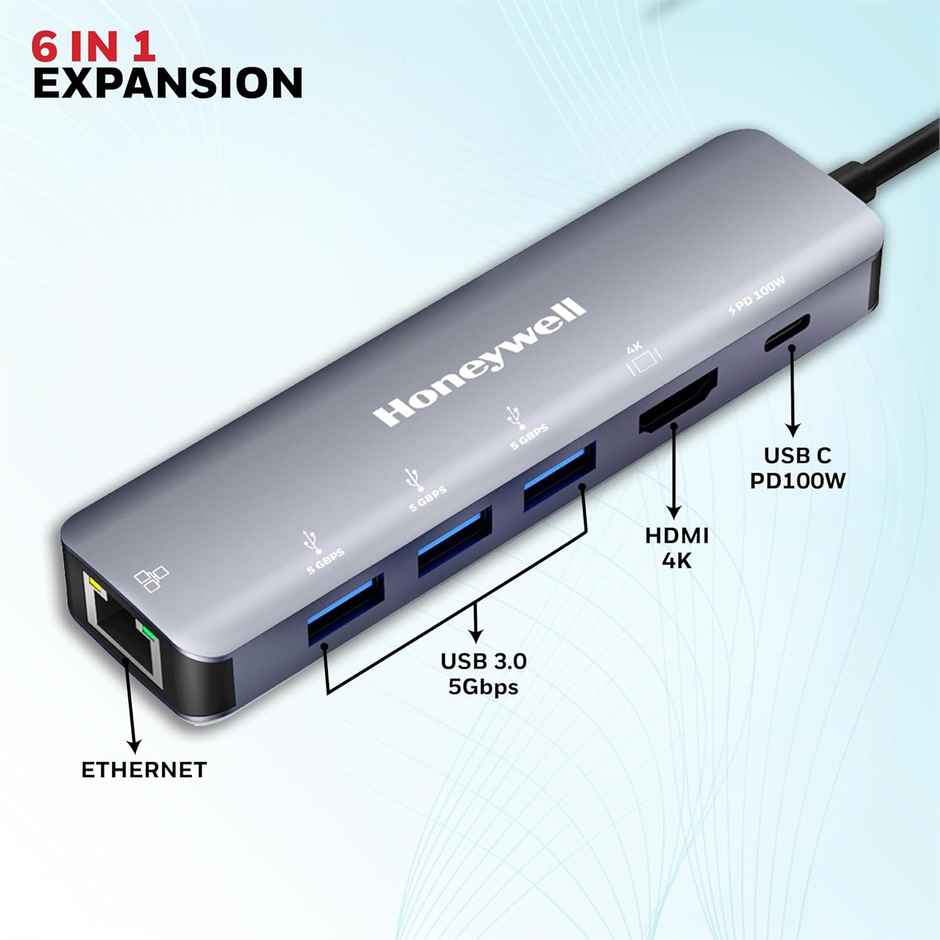 Honeywell Type C Docking Station - 6 In 1