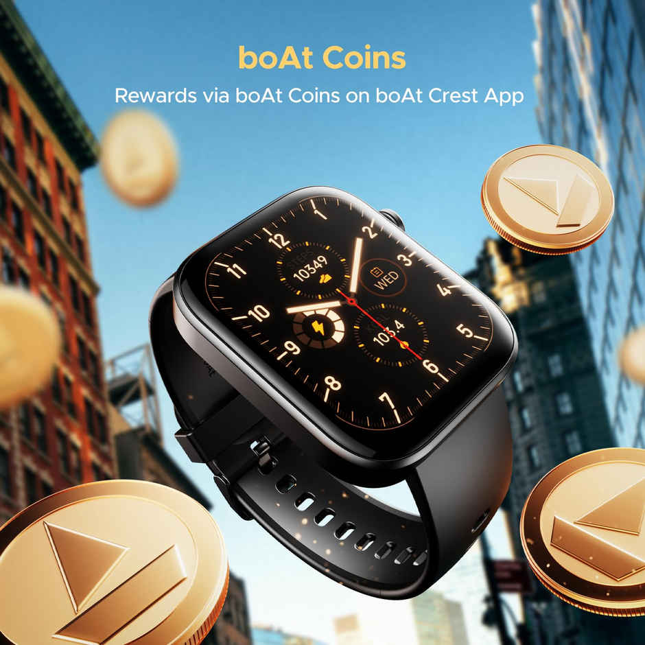 boAt Storm Call 3 Smartwatch | 1.83" Display | BT Calling - Active Black